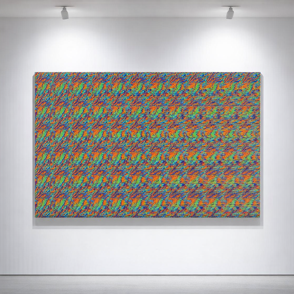 Chromatic Wingrise autostereogram wall art